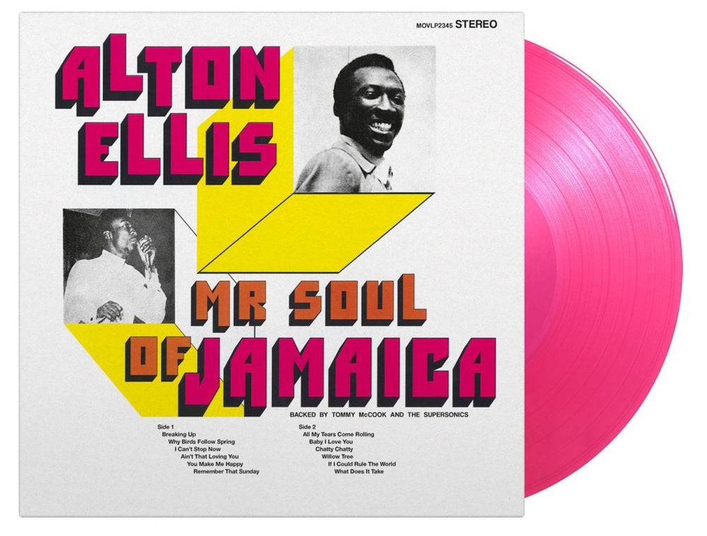 Alton Ellis Mr Soul Of Jamaica - Magenta Pink Vinyl 180 Gram UK vinyl LP album (LP record) MOVLP2345