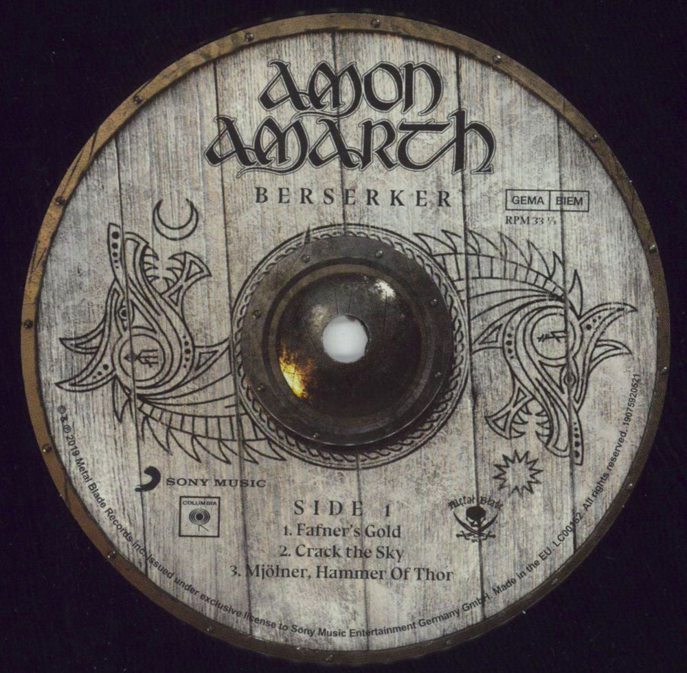 Amon Amarth Berserker German 2-LP vinyl record set (Double LP Album) A822LBE849164