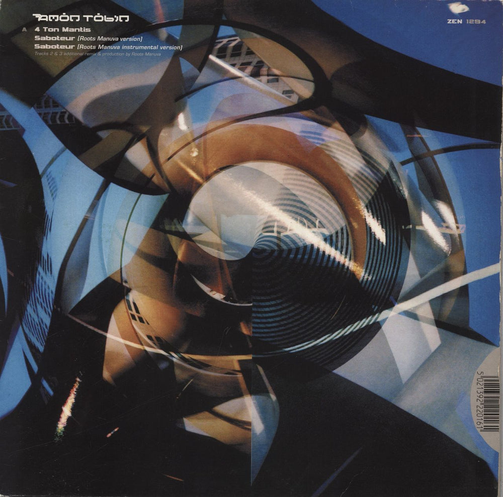 Amon Tobin 4 Ton Mantis UK 12" vinyl single (12 inch record / Maxi-single) ZEN1294