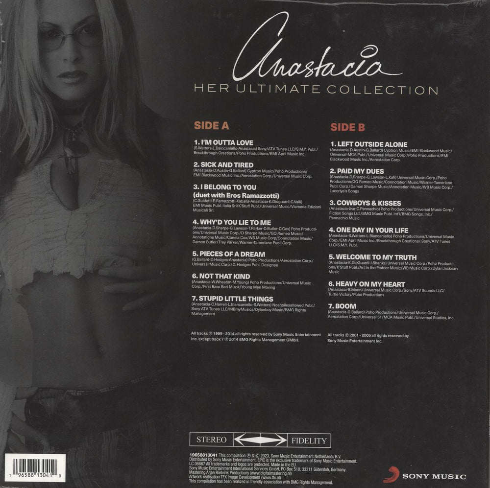 Anastacia Her Ultimate Collection UK vinyl LP album (LP record) 196588130410