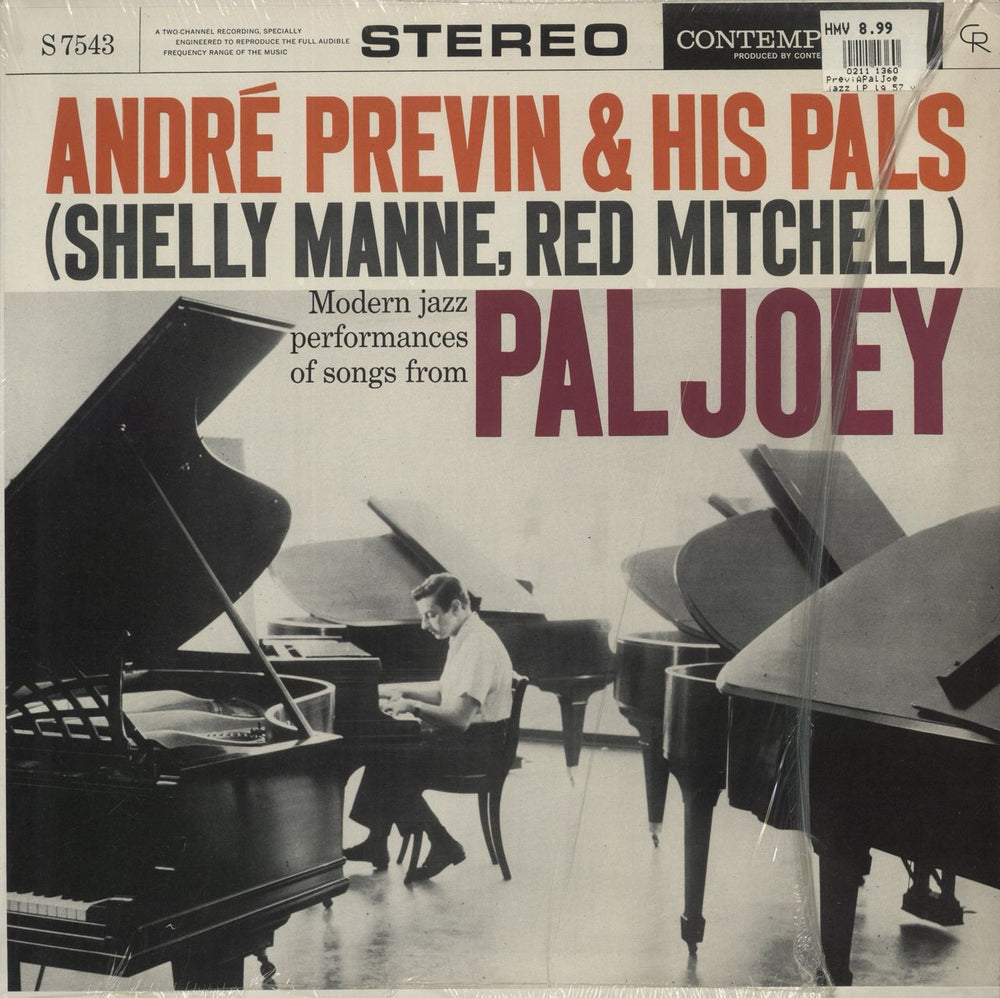 André Previn Pal Joey US vinyl LP album (LP record) S7543