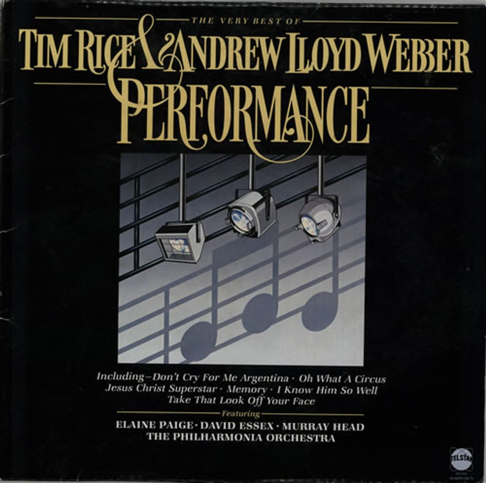 Andrew Lloyd Webber & Tim Rice Performance - The Very Best Of UK vinyl LP album (LP record) STAR2262