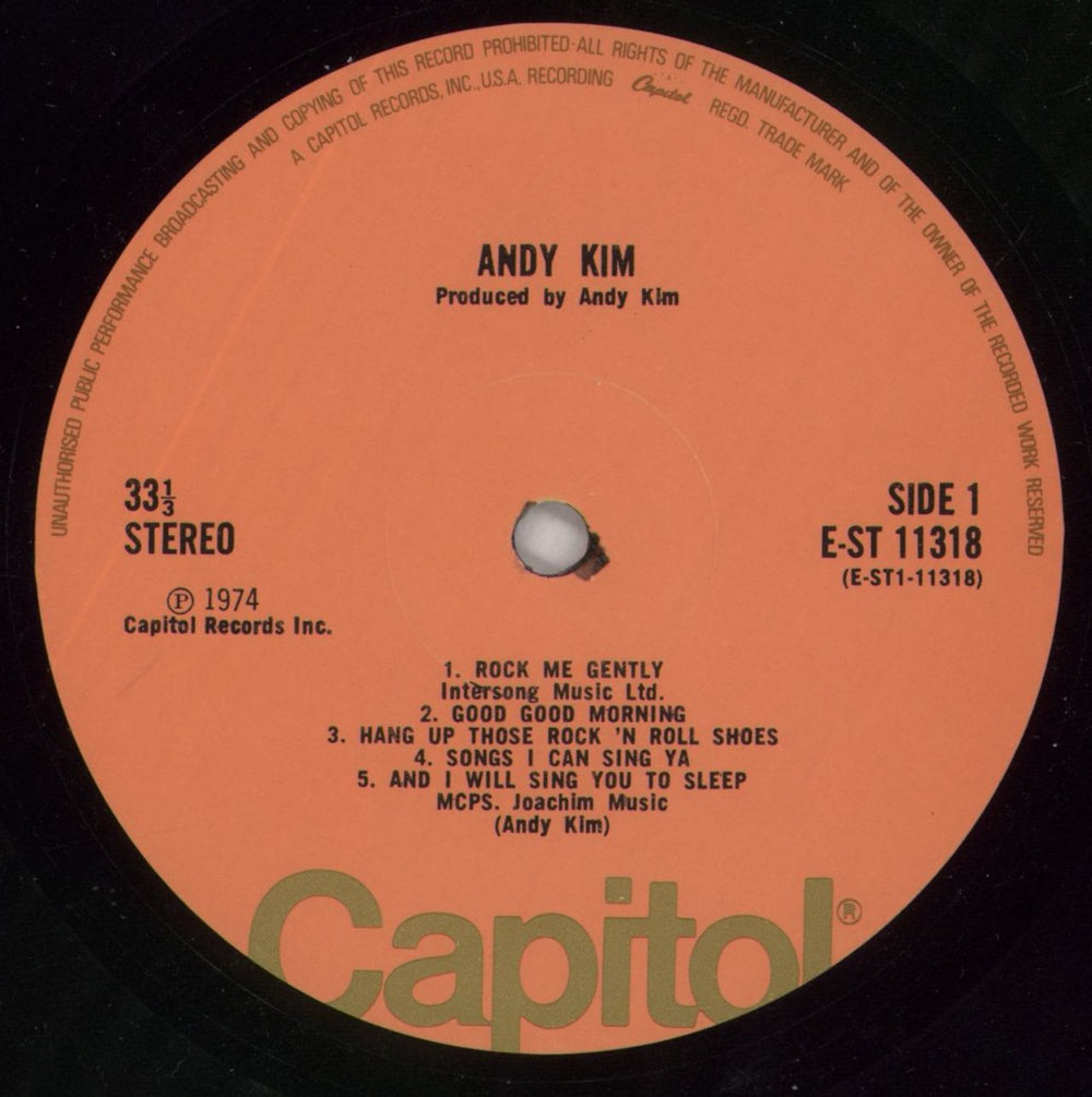 Andy Kim Andy Kim US vinyl LP album (LP record) AE3LPAN373611