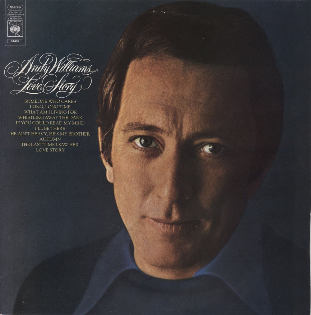 Andy Williams Love Story UK vinyl LP album (LP record) 64467