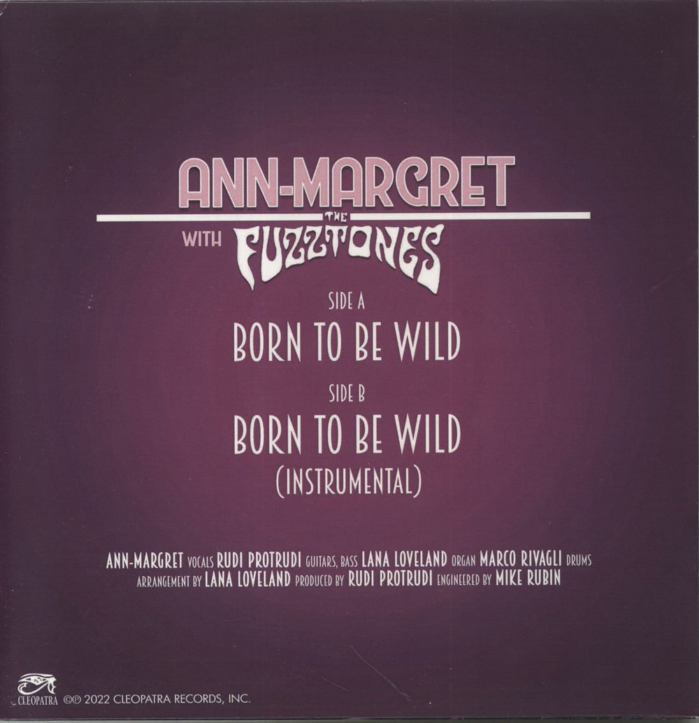 Ann-Margret Born To Be Wild - Purple Splatter Vinyl US 7" vinyl single (7 inch record / 45) 889466295140