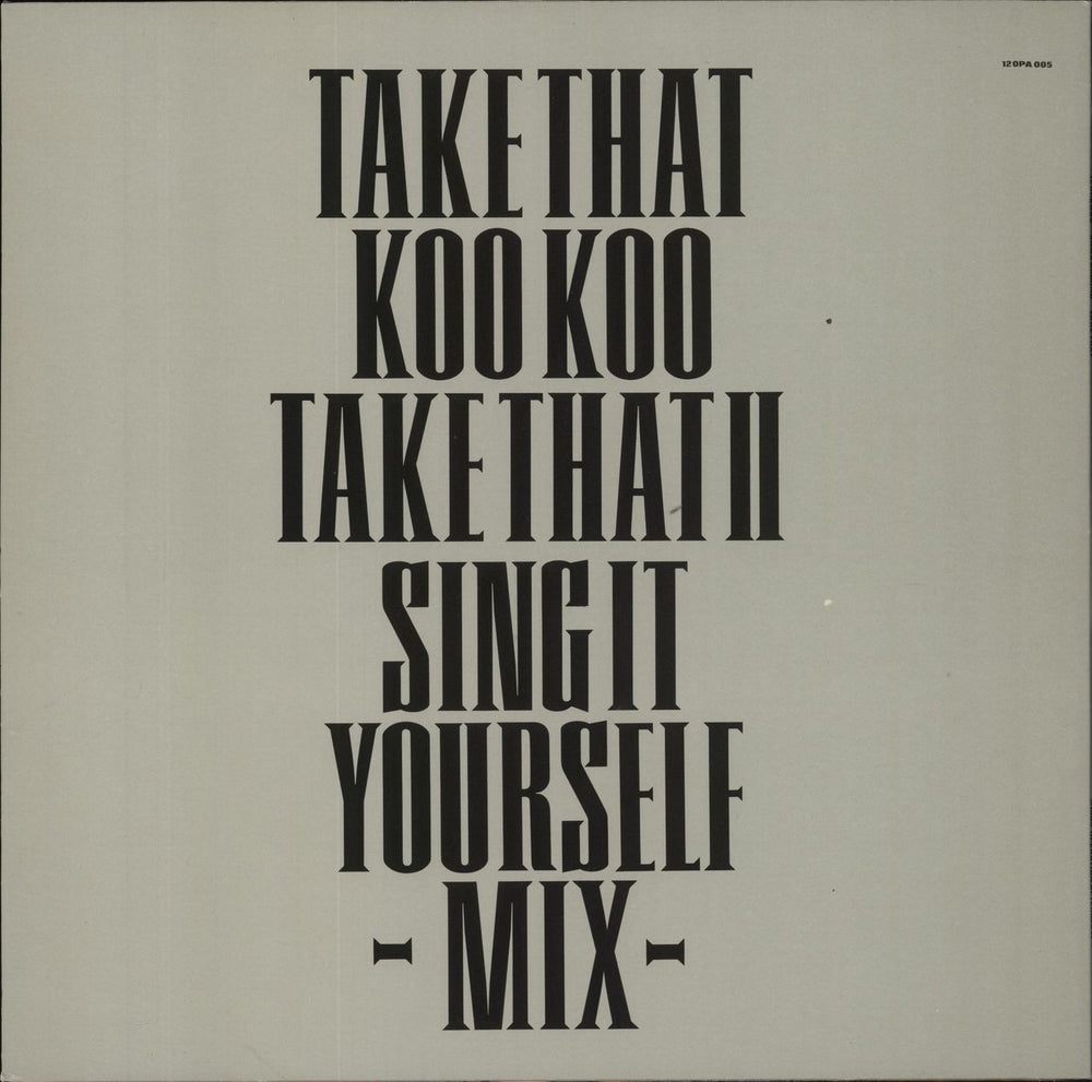 Anna Domino Take That Dutch 12" vinyl single (12 inch record / Maxi-single)