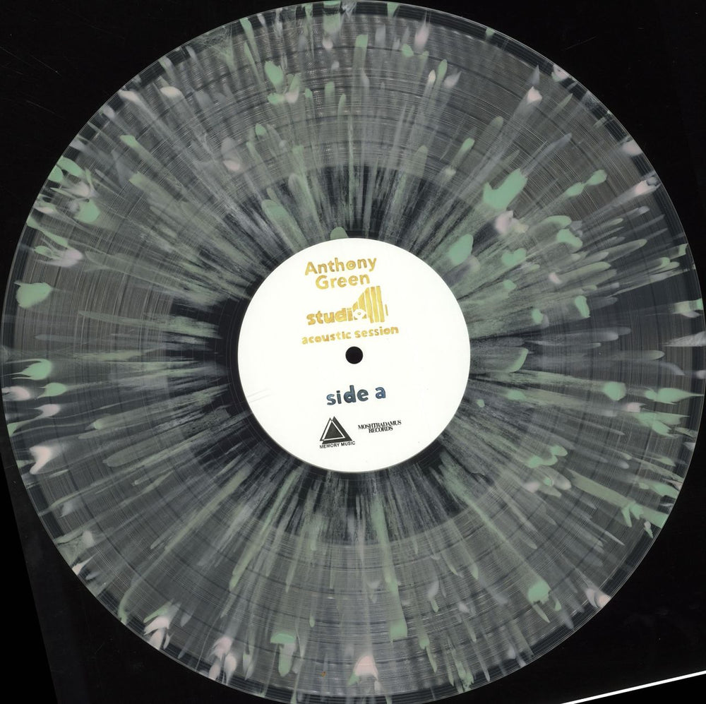 Anthony Green Studio 4 Acoustic Session - Clear with Green & Pink Splatter Vinyl US vinyl LP album (LP record) QZ7LPST704193