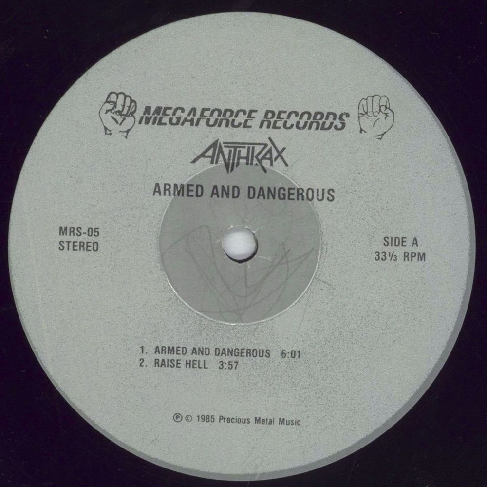 Anthrax Armed And Dangerous US 12" vinyl single (12 inch record / Maxi-single) ANX12AR827802