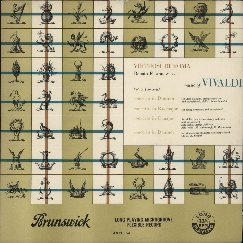 Antonio Vivaldi Music of Vivaldi Volume 2 (concerti) UK vinyl LP album (LP record) AXTL1061