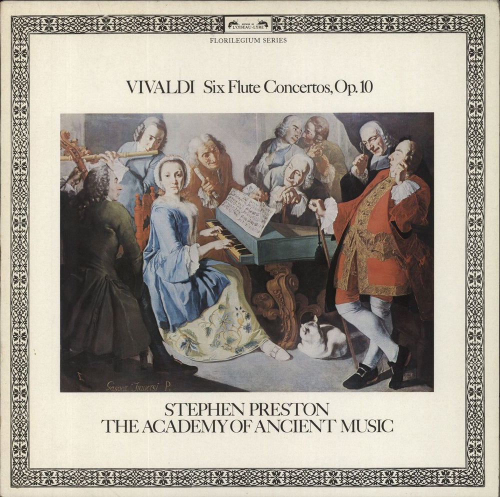 Antonio Vivaldi Six Flute Concertos, Op. 10 UK vinyl LP album (LP record) DSLO519