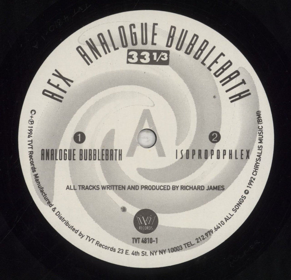Aphex Twin Analogue Bubblebath US 12" vinyl single (12 inch record / Maxi-single) APH12AN854441