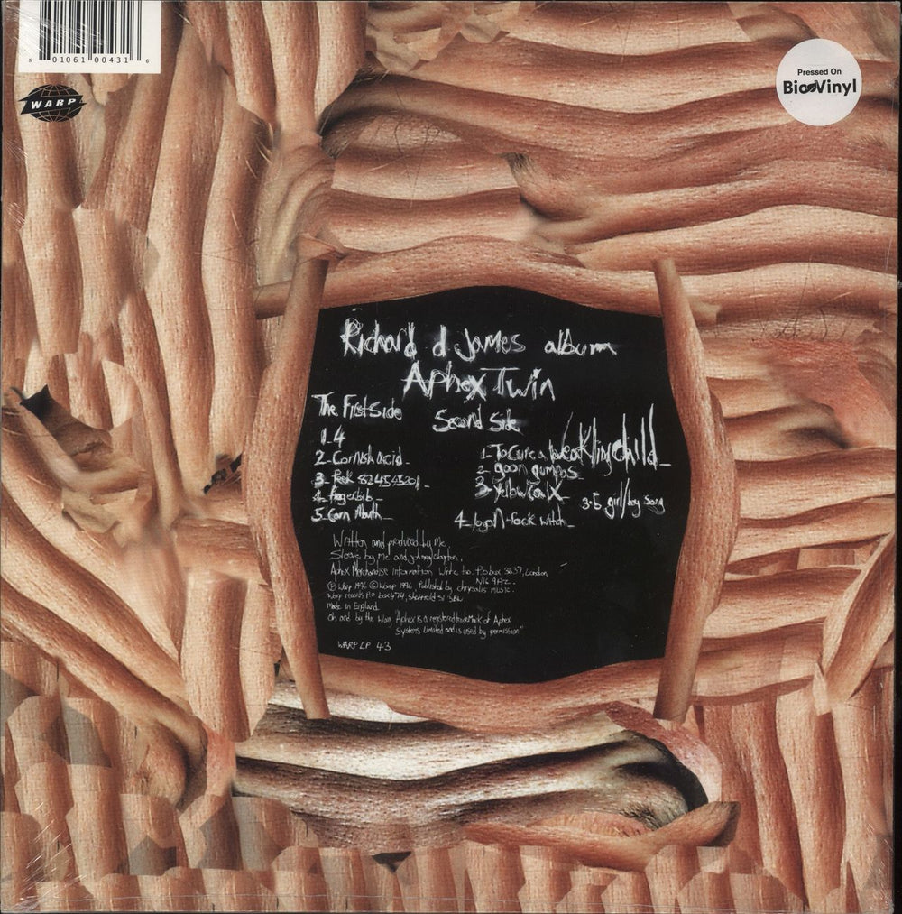 Aphex Twin Richard D. James Album - Bio-Vinyl - Sealed UK vinyl LP album (LP record) 801061004316