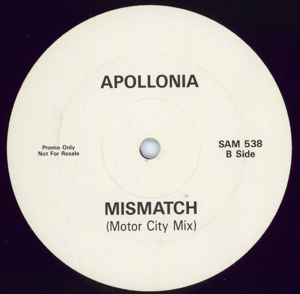 Apollonia 6 Mismatch UK Promo 12" vinyl single (12 inch record / Maxi-single) APO12MI17620