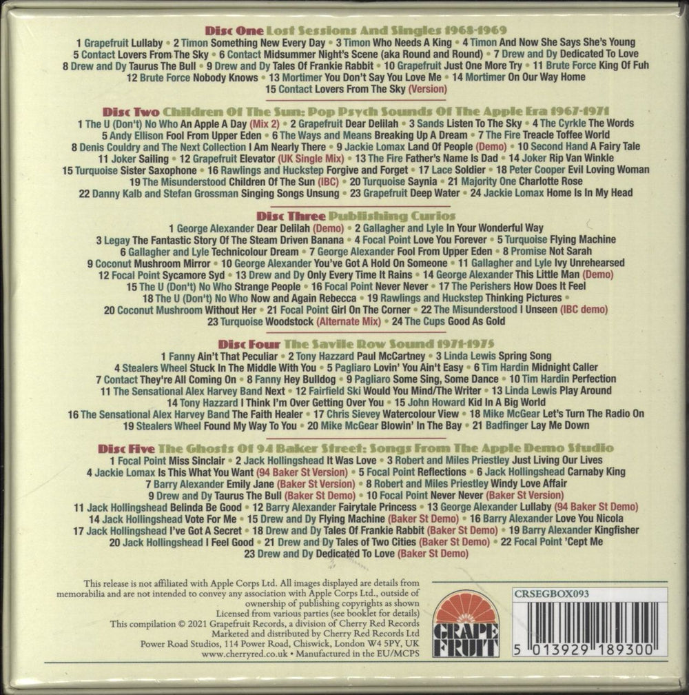 Apple Label Good As Gold: Artefacts Of The Apple Era 1967-1975 [5CD Box] - Sealed UK CD Album Box Set 5013929189300