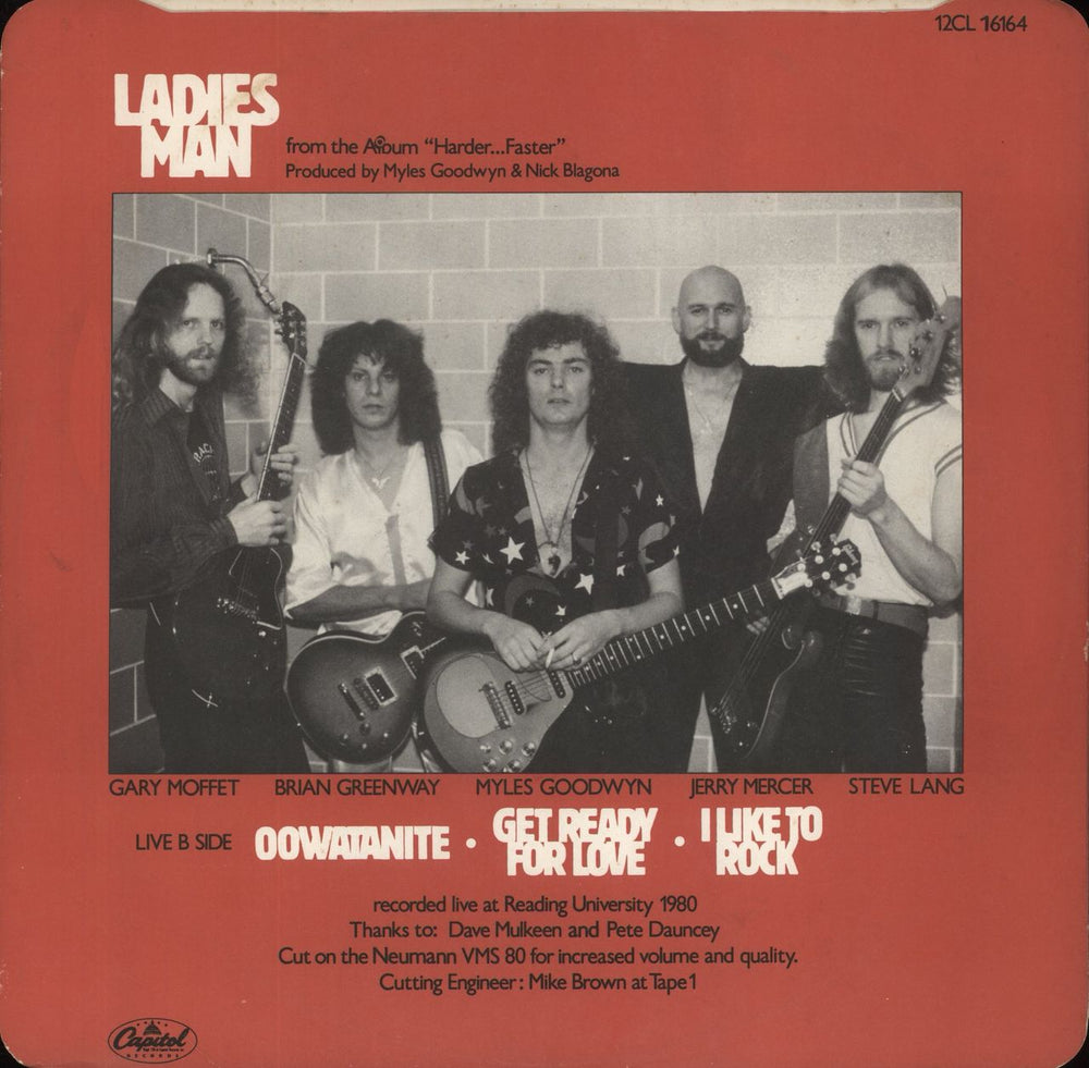 April Wine Ladies Man UK 12" vinyl single (12 inch record / Maxi-single)