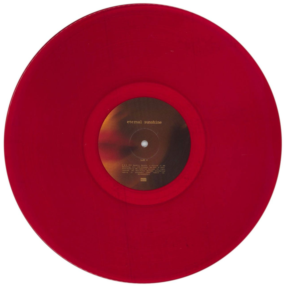 Ariana Grande Eternal Sunshine - Ruby Red Vinyl US vinyl LP album (LP record) F6JLPET855156