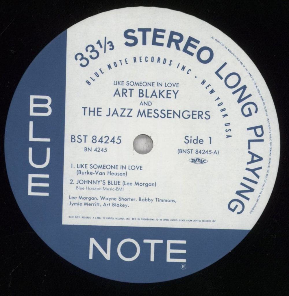 Art Blakey & The Jazz Messengers Like Someone In Love US vinyl LP album (LP record) AB4LPLI844649