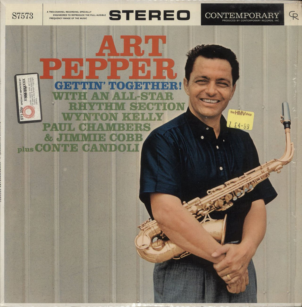 Art Pepper Gettin' Together US vinyl LP album (LP record) S7573