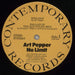 Art Pepper No Limit US vinyl LP album (LP record) A/PLPNO532692