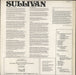 Arthur Sullivan Sullivan UK vinyl LP album (LP record)