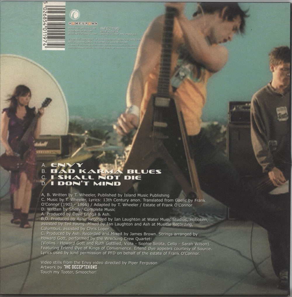 Ash Envy EP UK 7" vinyl single (7 inch record / 45) 5026854011974