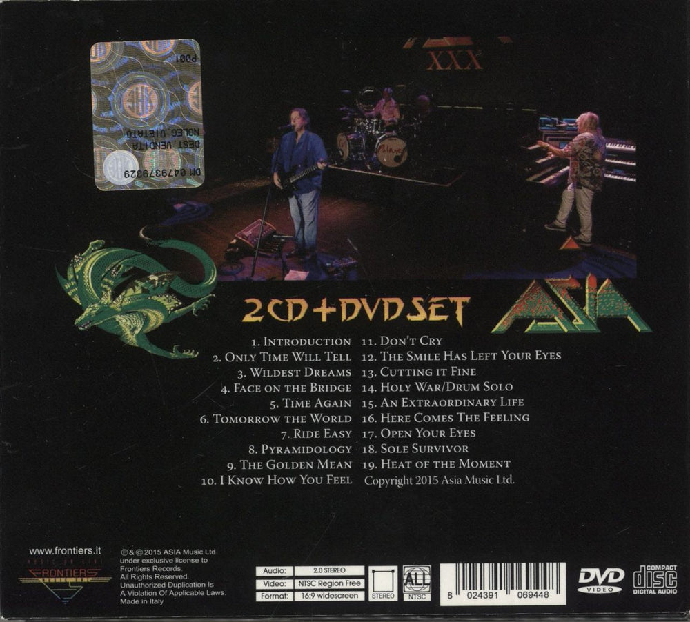 Asia Axis XXX Live San Francisco UK 3-CD album set (Triple CD) ASI3CAX872656