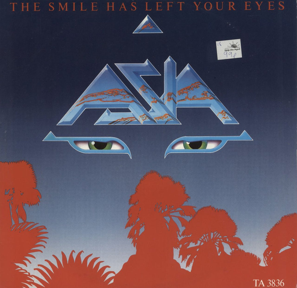 Asia The Smile Has Left Your Eyes UK 12" vinyl single (12 inch record / Maxi-single) TA3836