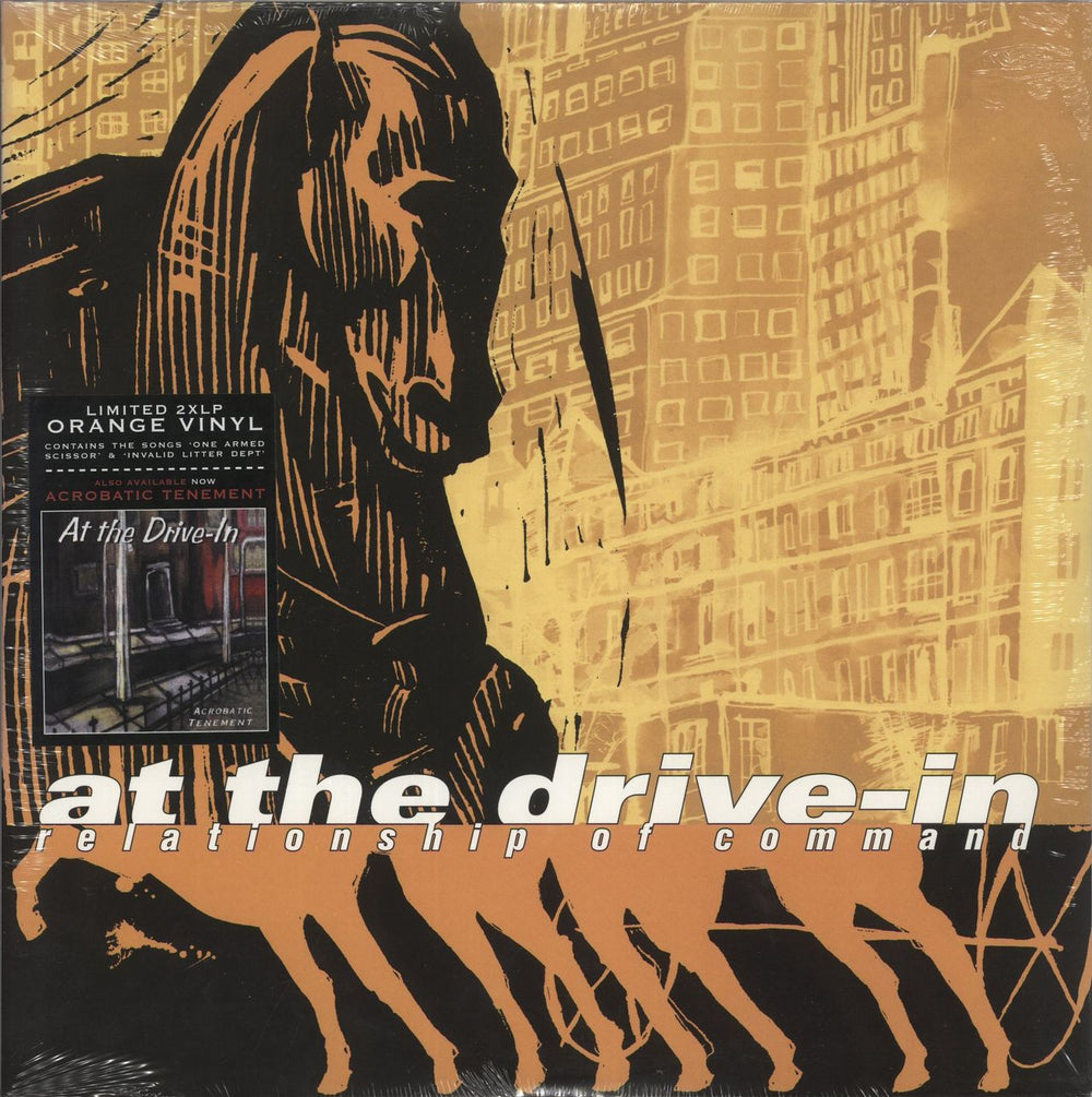 At The Drive-In Relationship Of Command - RSD 2013 - Orange Vinyl - Sealed UK 2-LP vinyl record set (Double LP Album) TRANS155X