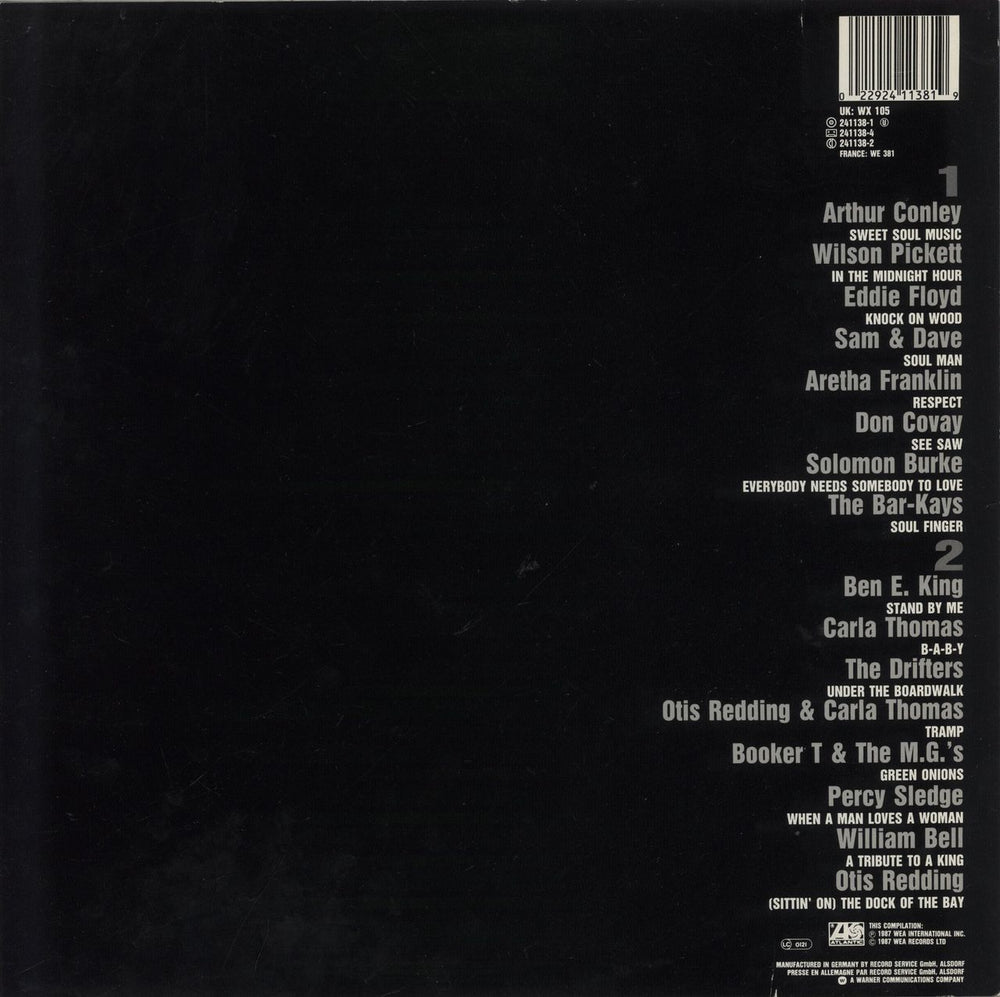 Atlantic Records Atlantic Soul Classics UK vinyl LP album (LP record) 022924113819