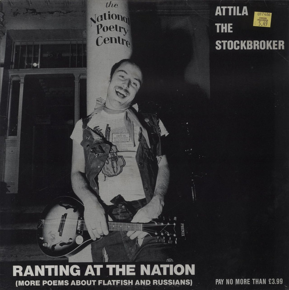 Attila The Stockbroker Ranting At The Nation UK vinyl LP album (LP record) ARED46