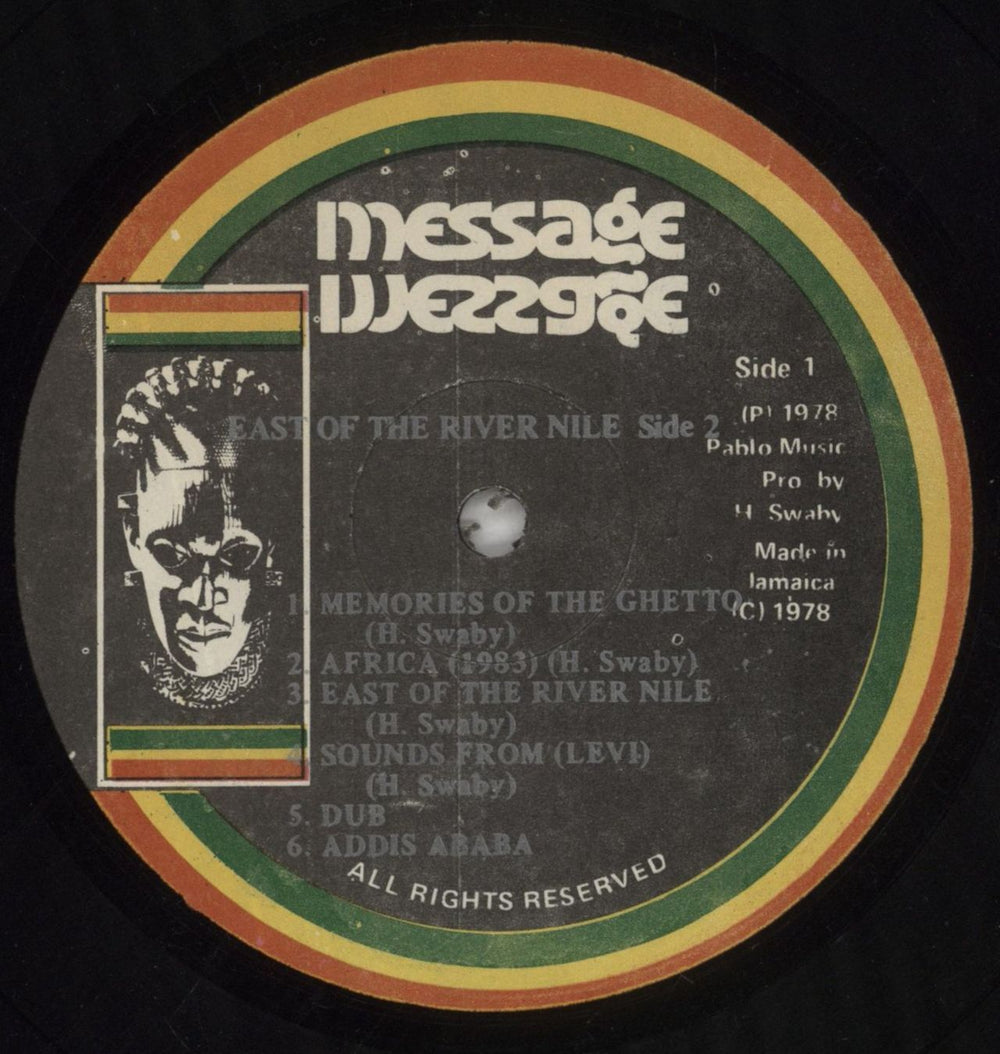 Augustus Pablo East Of The River Nile Jamaican vinyl LP album (LP record) AUSLPEA863571