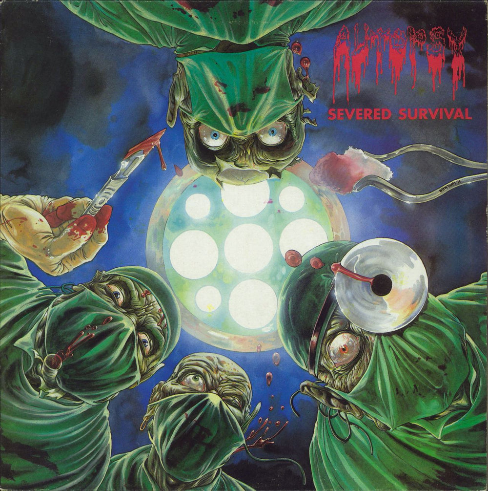 Autopsy Severed Survival UK vinyl LP album (LP record) VILE12