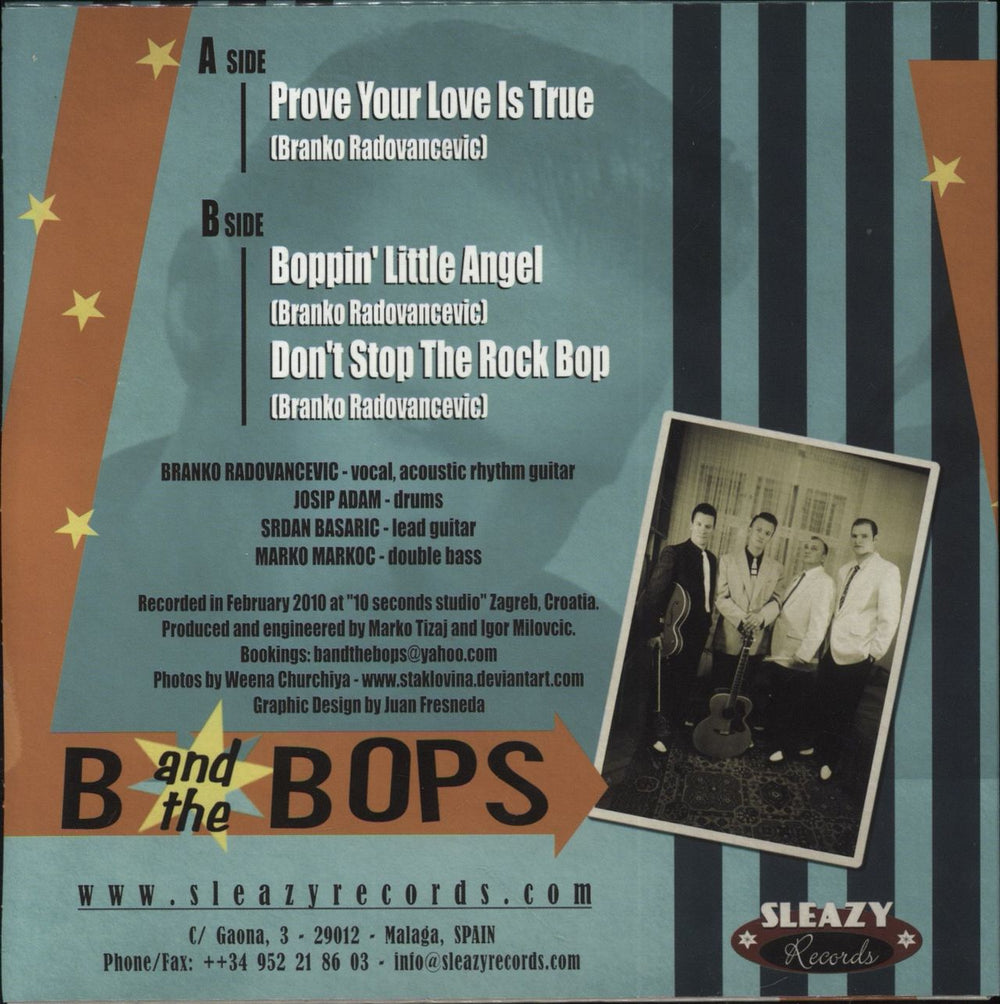 B And The Bops Prove Your Love Is True Spanish 7" vinyl single (7 inch record / 45)