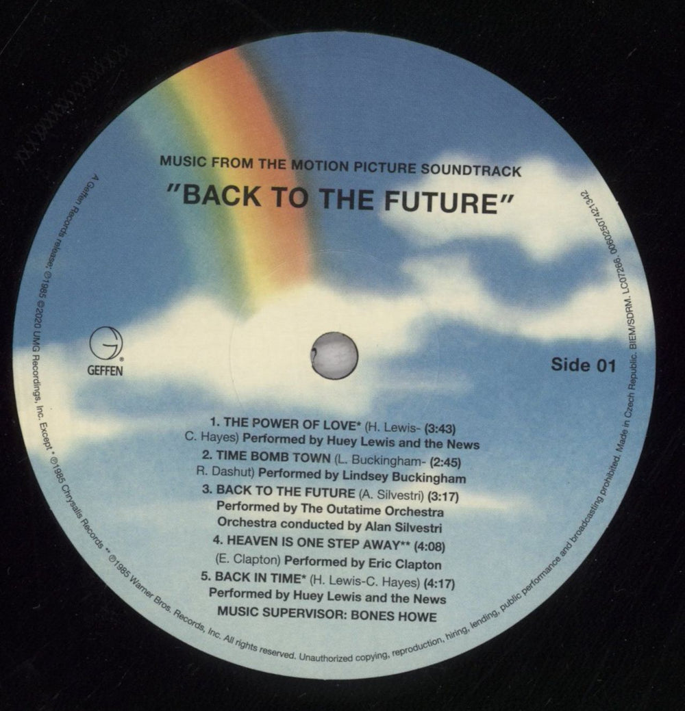 Back To The Future Back To The Future UK vinyl LP album (LP record) BKFLPBA847473