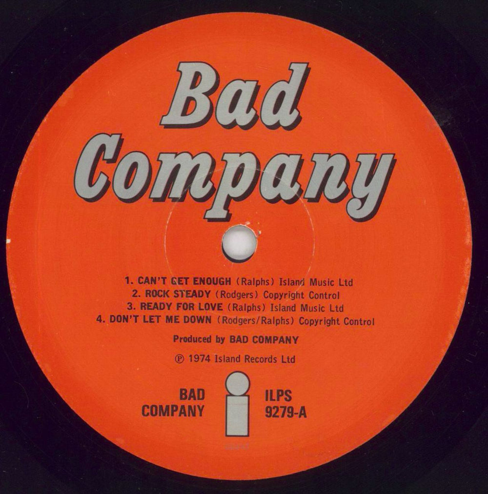 Bad Company Bad Company - 1st - Stickered - VG UK vinyl LP album (LP record) BCOLPBA586236