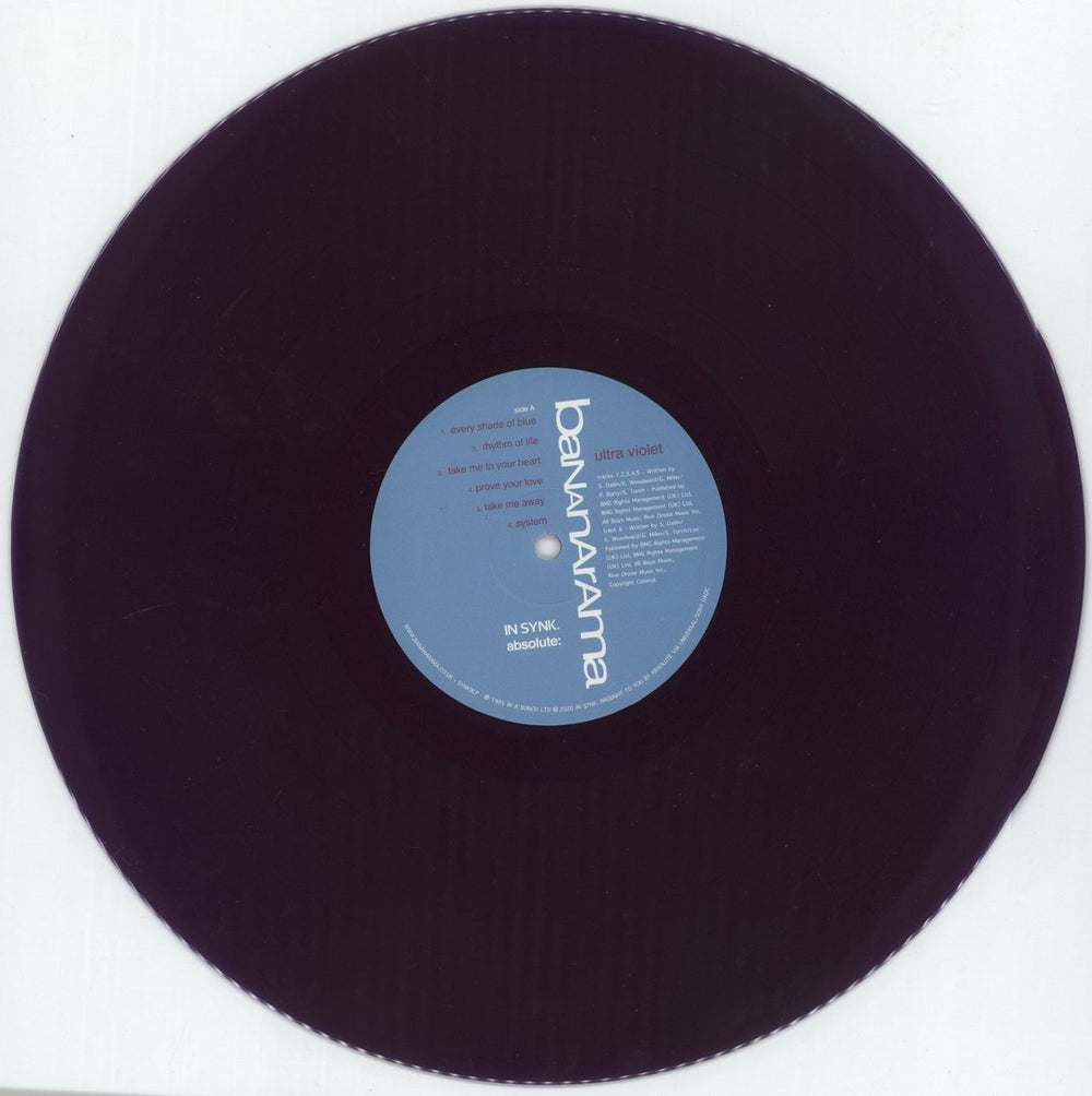 Bananarama Ultraviolet - Violet Vinyl - Autographed UK vinyl LP album (LP record) BANLPUL880943