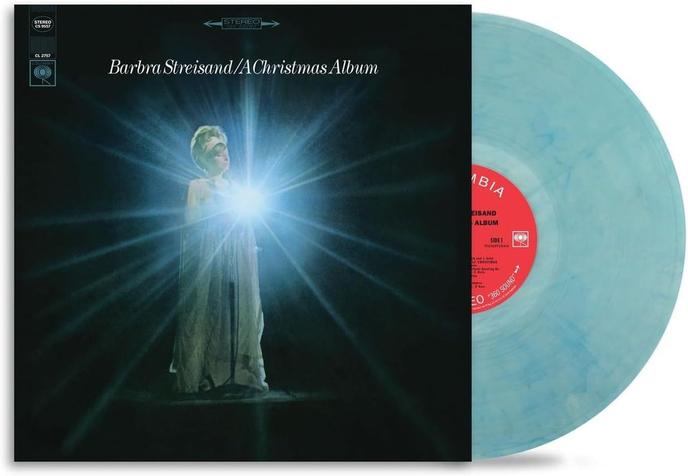 Barbra Streisand A Christmas Album - Turquoise Marble Vinyl - Sealed UK vinyl LP album (LP record) 198028083812