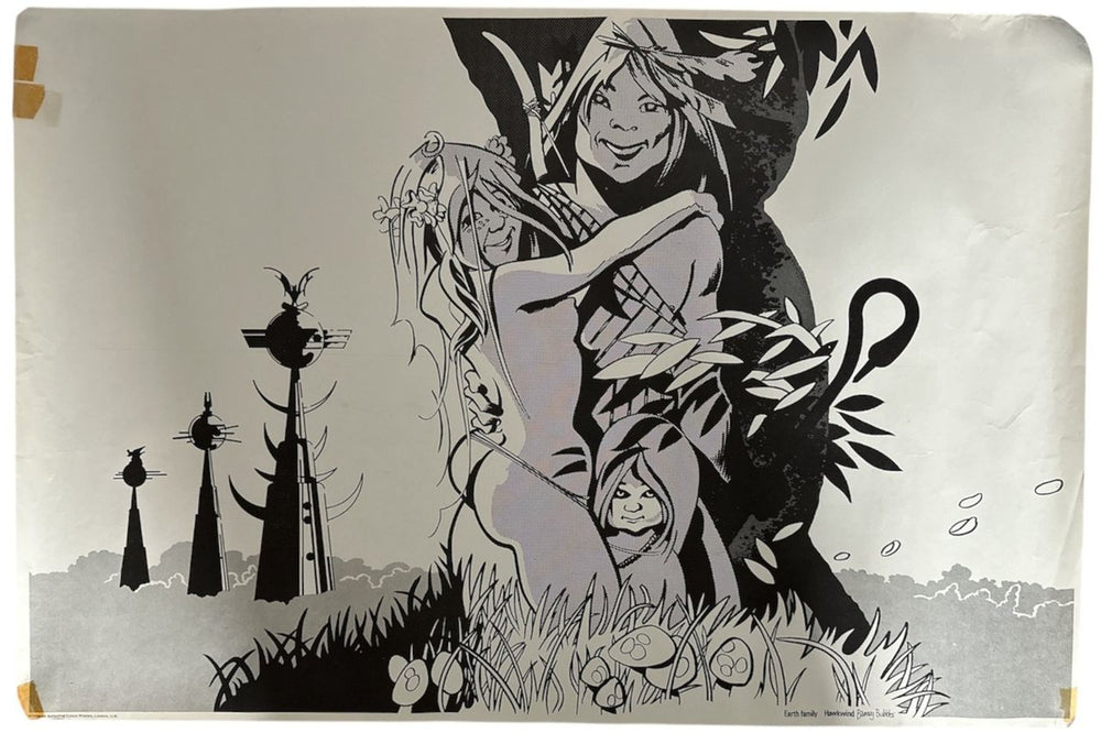 Barney Bubbles Hawkwind Posters - Complete Set UK poster