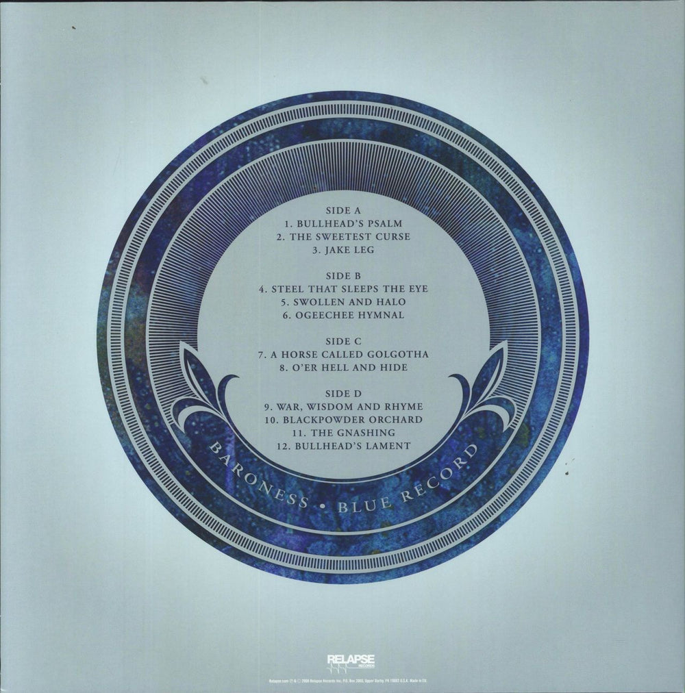 Baroness Blue Record - Double Picture Disc US picture disc LP (vinyl picture disc album) 781676436910
