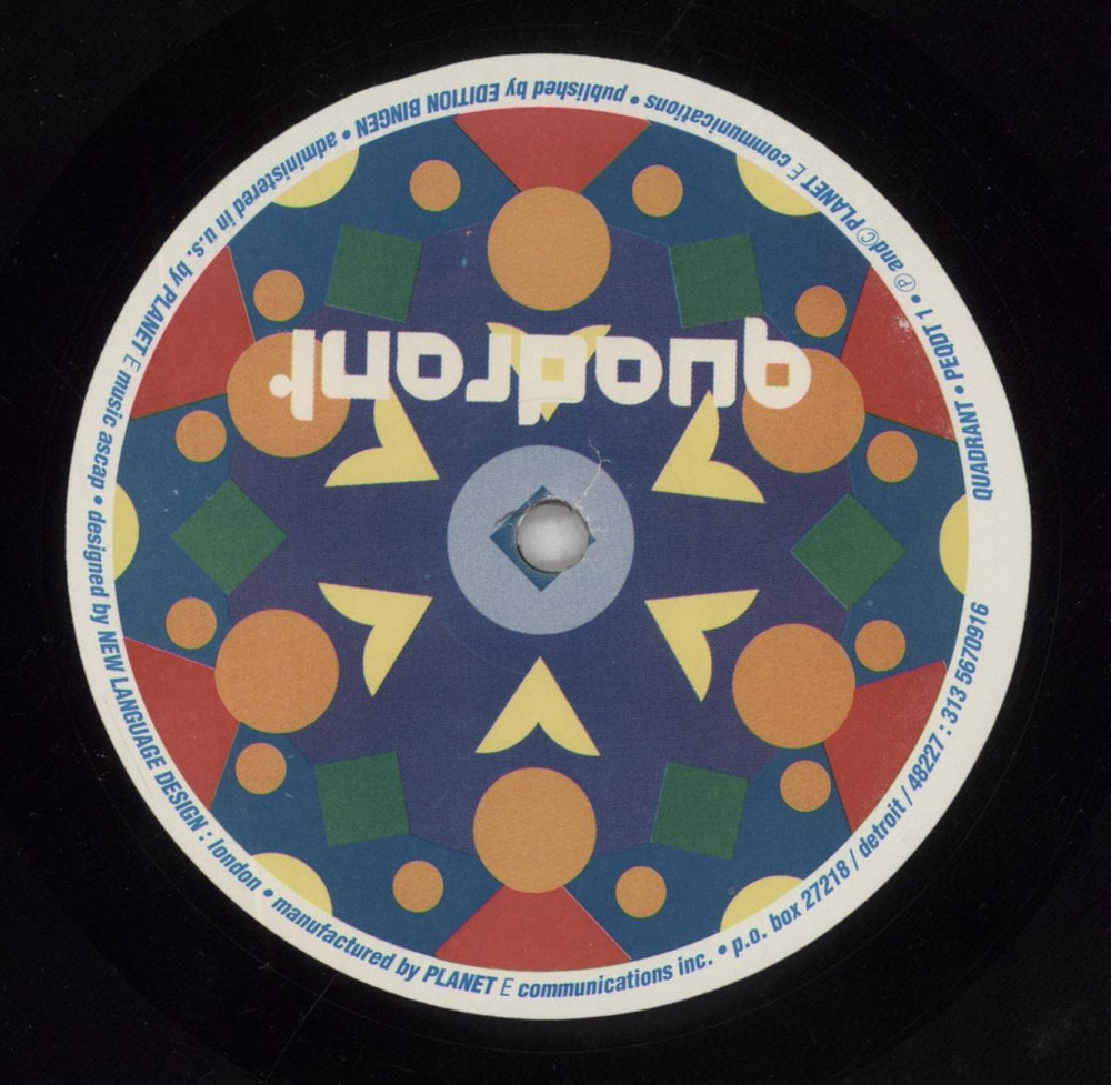 Basic Channel Quadrant – Infinition US 12" vinyl single (12 inch record / Maxi-single) PEQDT1