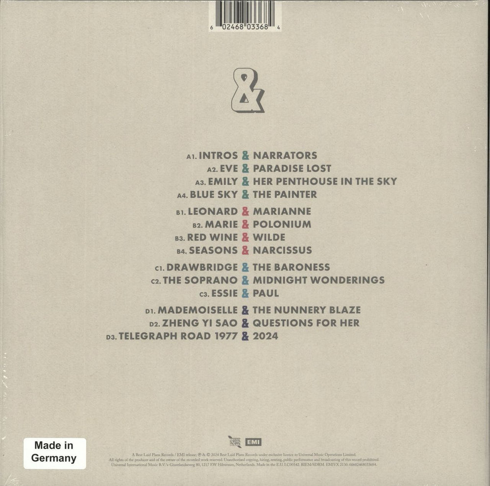 Bastille & [Ampersand] - Turquoise Recycled Vinyl + Signed Card UK 2-LP vinyl record set (Double LP Album)