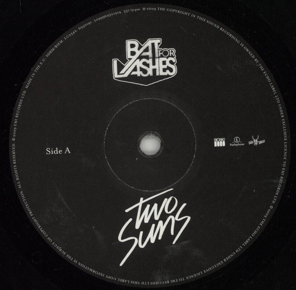 Bat For Lashes Two Suns - Autographed UK vinyl LP album (LP record) BT7LPTW875777