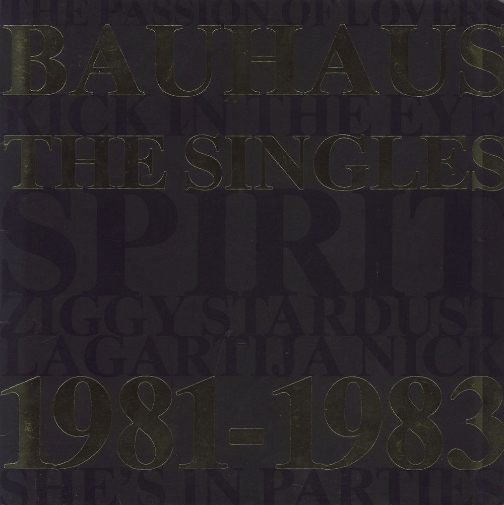 Bauhaus The Singles 1981-1983 UK vinyl LP album (LP record) BEG100E