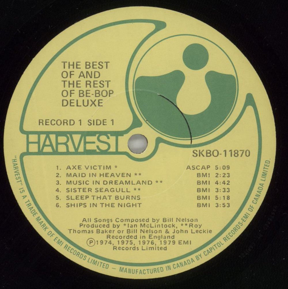 Be Bop Deluxe The Best Of And The Rest Of Canadian 2-LP vinyl record set (Double LP Album) BEP2LTH864623