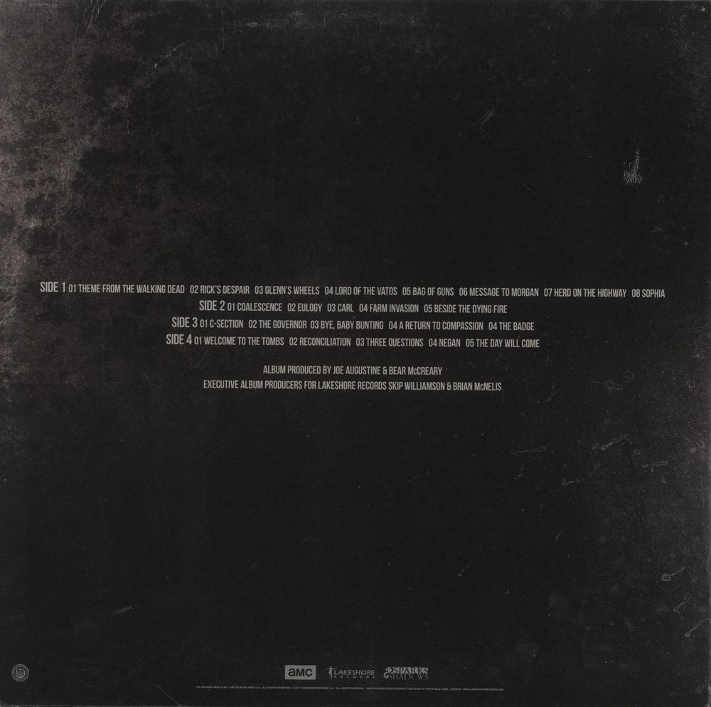 Bear McCreary The Walking Dead (Original Television Soundtrack) US vinyl LP album (LP record)
