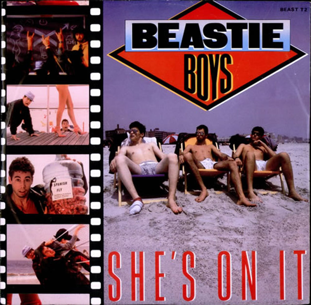 Beastie Boys She's On It UK 12" vinyl single (12 inch record / Maxi-single) BEASTT2