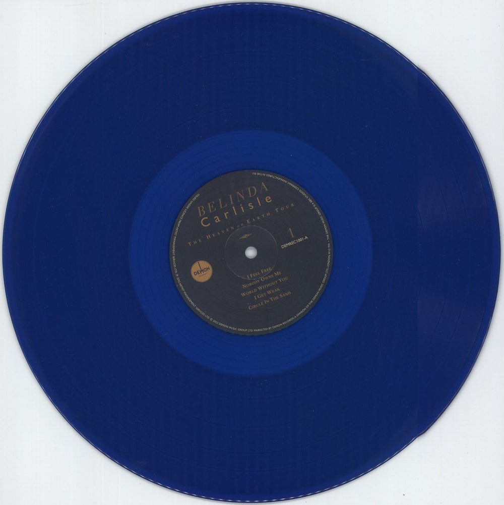 Belinda Carlisle The Heaven On Earth Tour - Blue Vinyl - RSD 2022 UK 2-LP vinyl record set (Double LP Album) CAR2LTH871237
