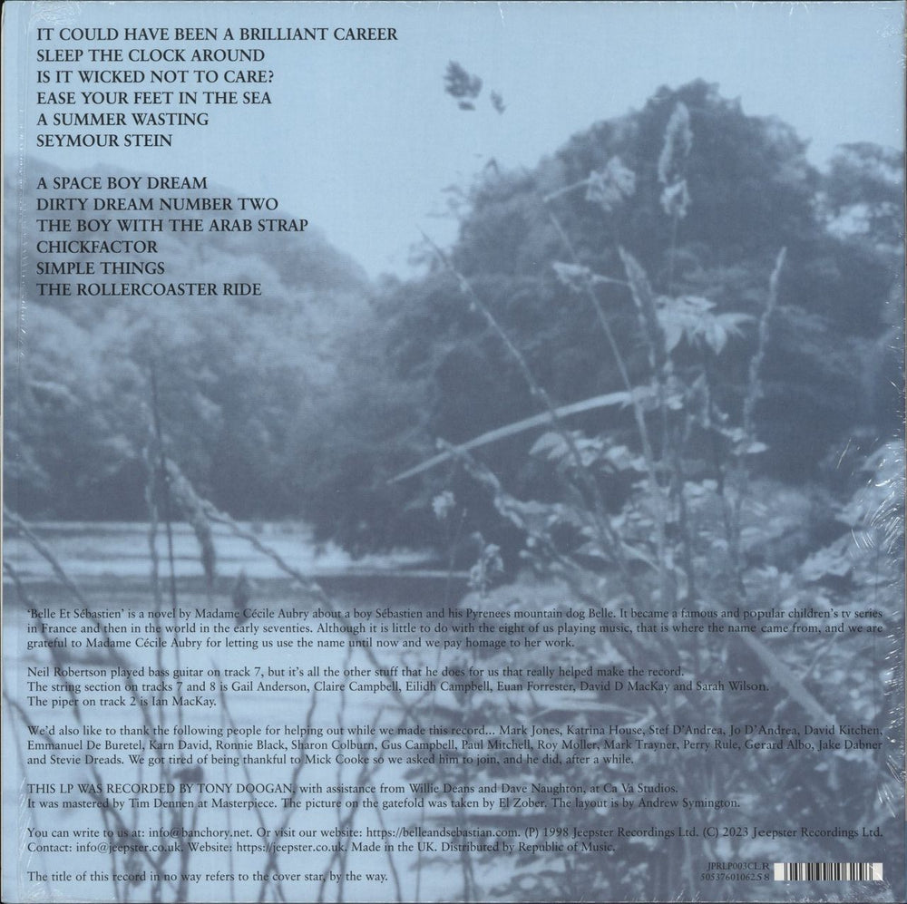 Belle & Sebastian The Boy With The Arab Strap - Pale Blue Vinyl + Art Print UK vinyl LP album (LP record) 5053760106258