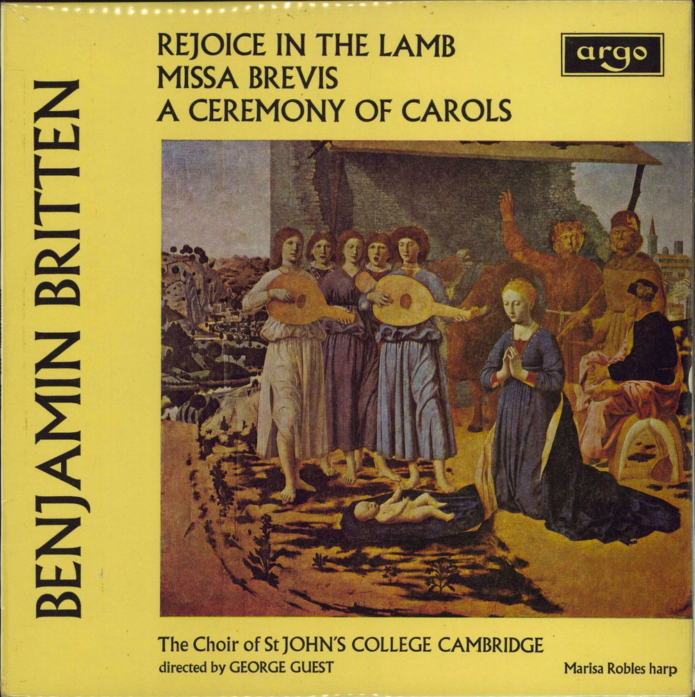 Benjamin Britten Rejoice In The Lamb / Missa Brevis / A Ceremony Of Carols UK vinyl LP album (LP record) ZRG5440