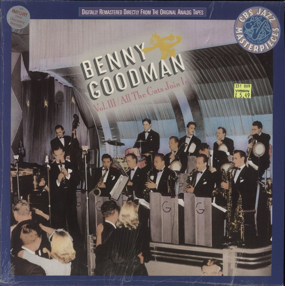 Benny Goodman Vol. III: All The Cats Join In UK vinyl LP album (LP record) CBS4611001